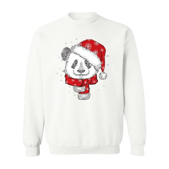 The Christmas Panda Sweatshirt Women -Image by Shutterstock, Female x-Large