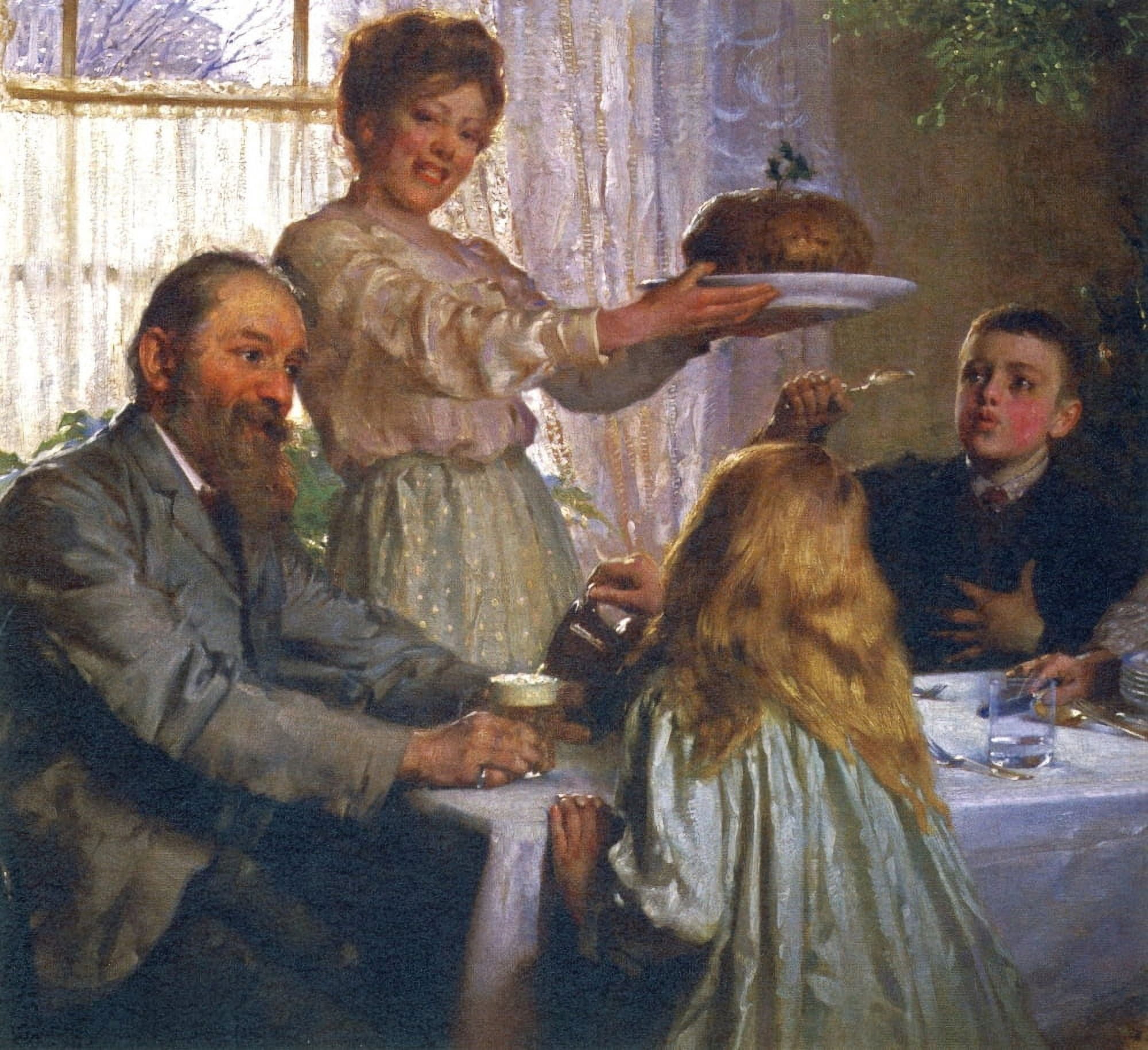 The Christmas Pudding Canvas Art - Joseph Clark (18 x 24)