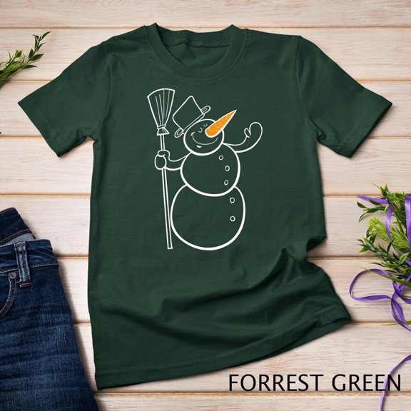 The Christmas Snowman T-Shirt – Classic Holiday Tee, Festive Christmas Aesthetic