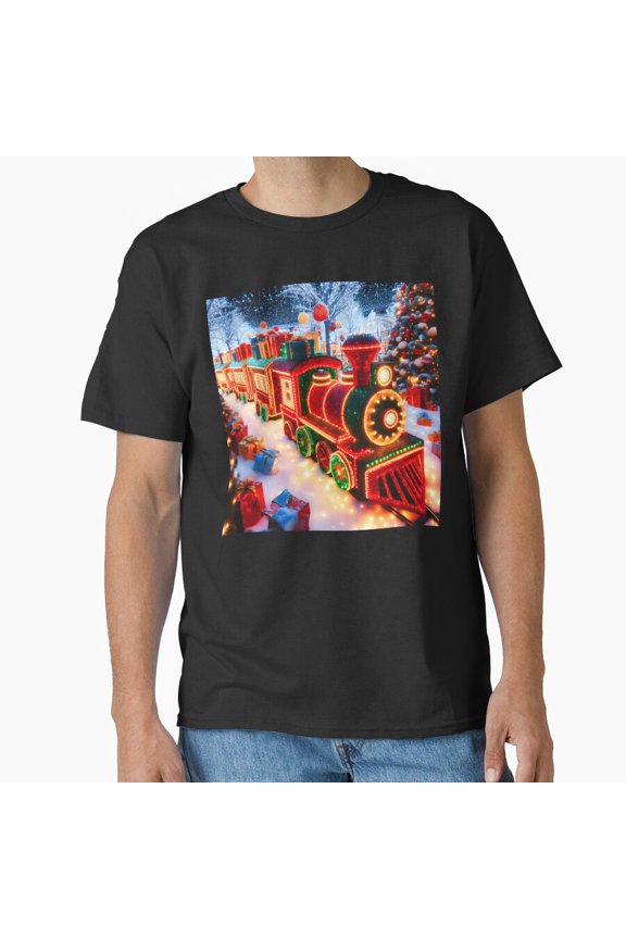 The Christmas Train Holiday Winter Season Express Top Unisex T-Shirt , up to Size 5XL