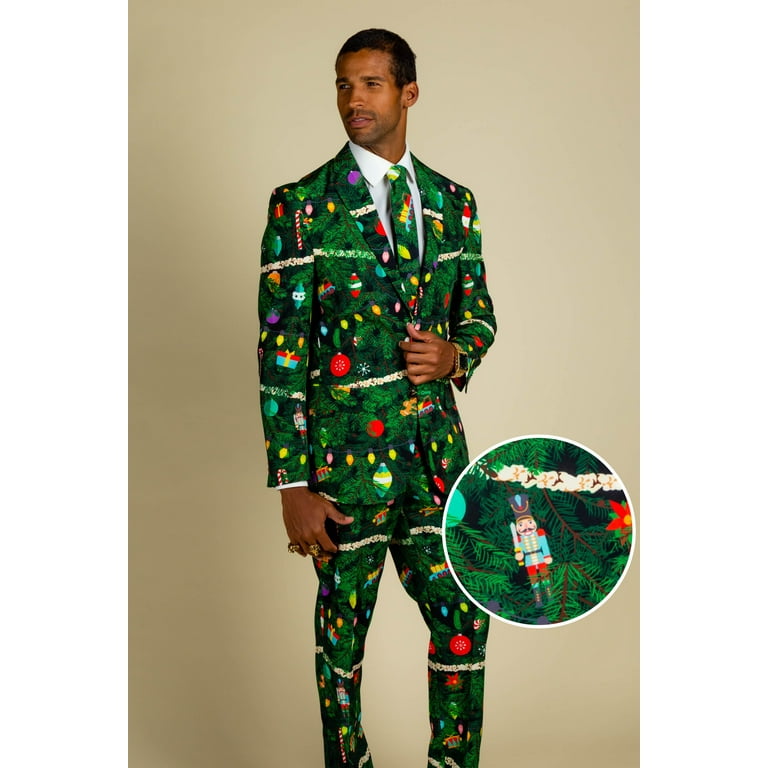 The Christmas Tree Camo Shinesty Mens Christmas Tree Print Suit US Jacket 38 Walmart