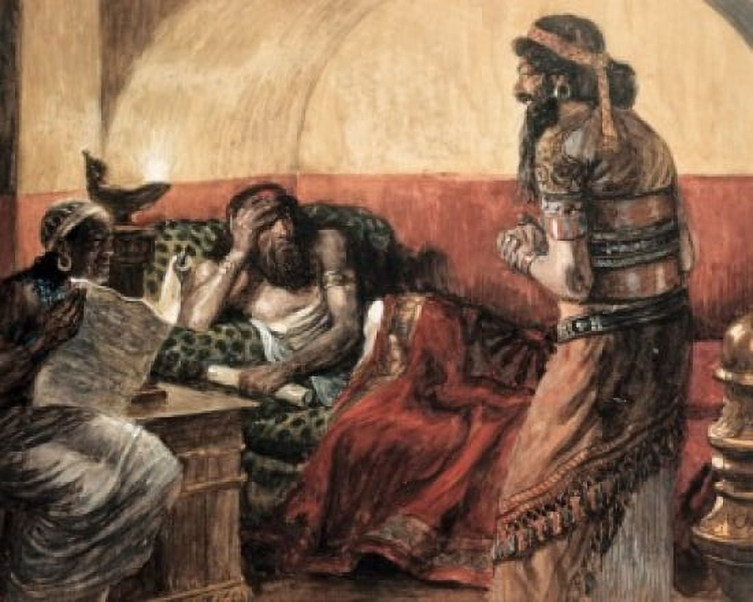 The Chronicles are Read to Ahasuerus James Tissot (1836-1902 French) Jewish Museum New York Canvas Art - James Tissot (18 x 24)
