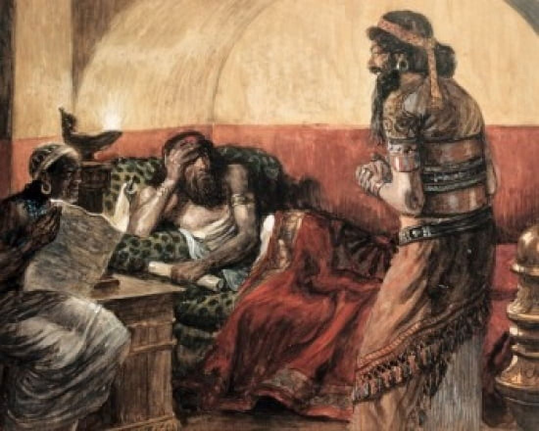 The Chronicles are Read to Ahasuerus James Tissot (1836-1902 French) Jewish Museum New York Canvas Art - James Tissot (24 x 36)