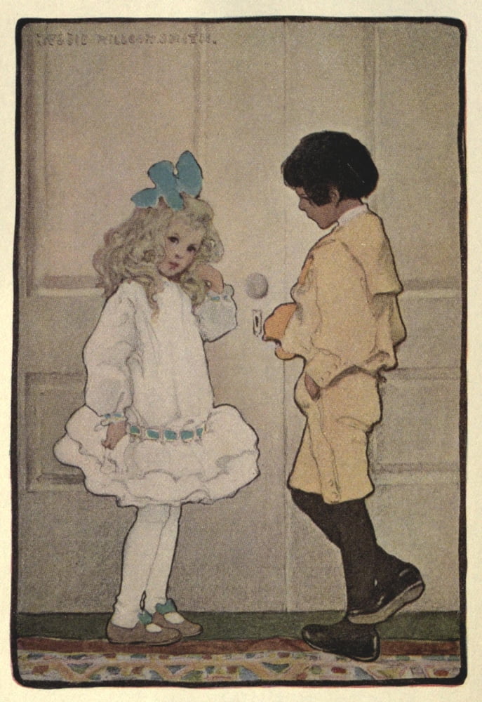 The Chronicles of Rhoda 1909 Rhoda Canvas Art - Jessie Willcox Smith (18 x 24)