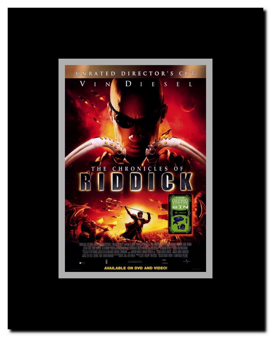The Chronicles of Riddick Framed Movie Poster