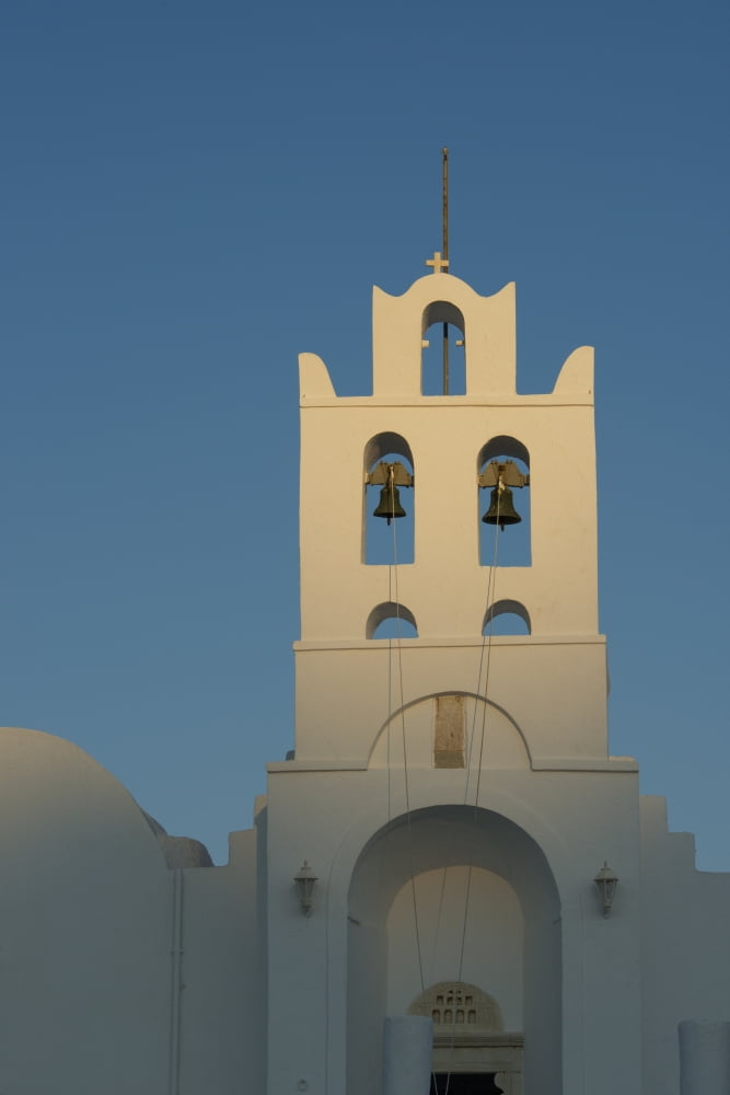 The Chrysopiyi Monsastery in Southeastern Sifnos at sunset Sifnos Cyclades Greek Islands Greece Canvas Art - Ellen Rooney Design Pics (24 x 36)