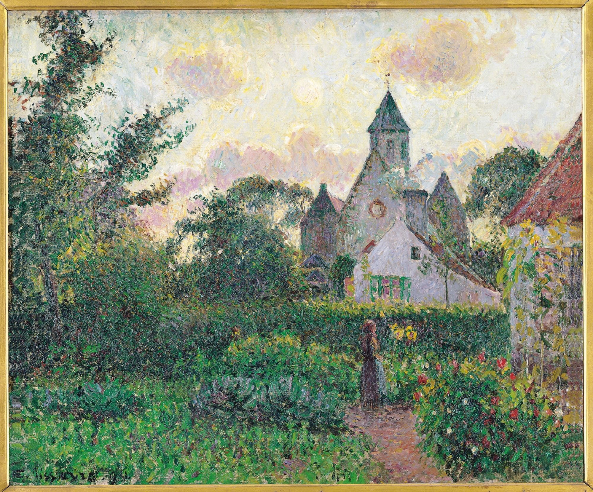 The Church Of Knocke Canvas Art - (24 x 18)