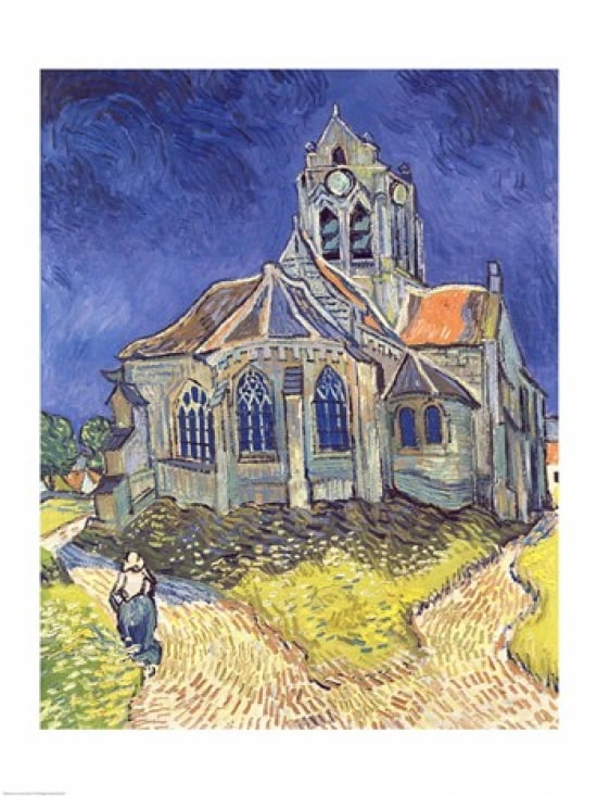 The Church at Auvers-sur-Oise 1890 Canvas Art - Vincent Van Gogh (18 x 24)