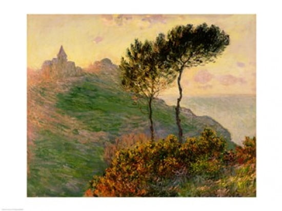The Church at Varengeville 1882 Canvas Art - Claude Monet (24 x 18)