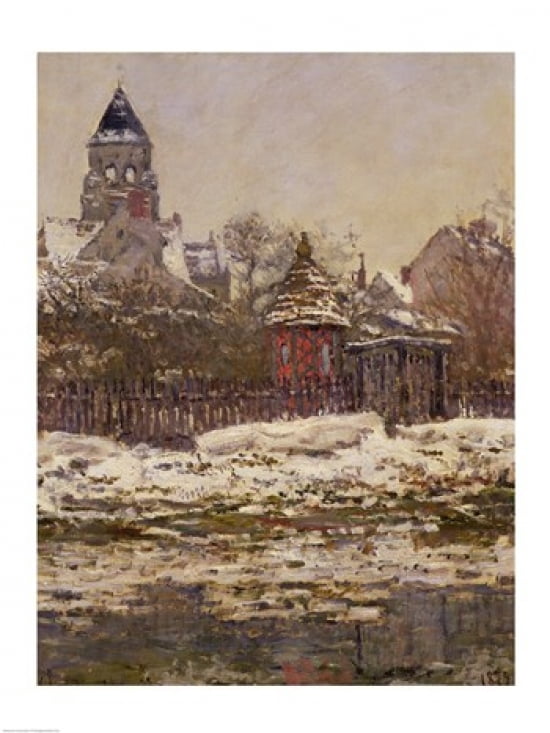 The Church at Vetheuil 1879 Canvas Art - Claude Monet (18 x 24)