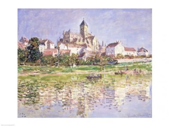 The Church at Vetheuil 1880 Canvas Art - Claude Monet (24 x 18)