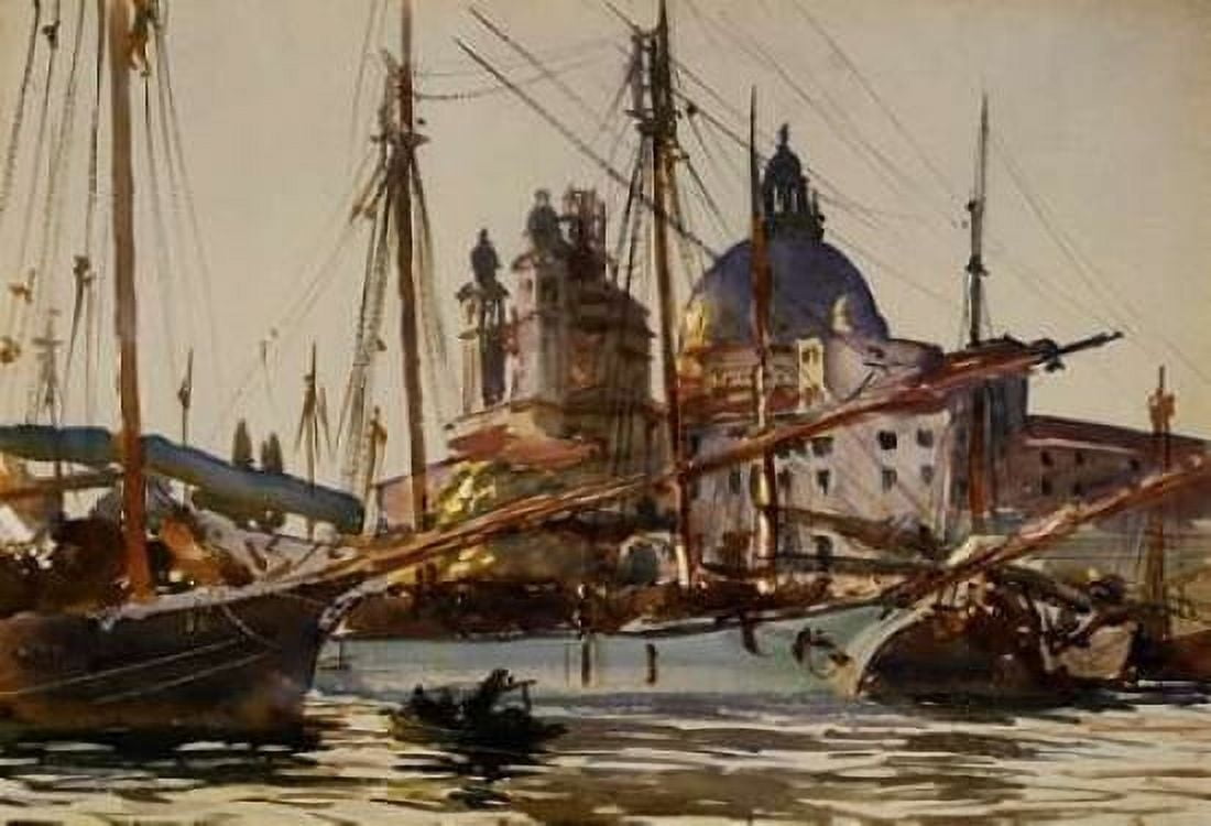 The Church of Santa Maria della Salute from Giudecca 1904-09 Canvas Art - John Singer Sargent (12 x 18)