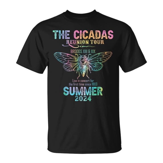 The Cicada Reunion US Tour 2024 Cicada Concert Fest Lover T-Shirt Funny Insect Bug Fan Tee Summer Music Festival Inspired Novelty Gift Shirt