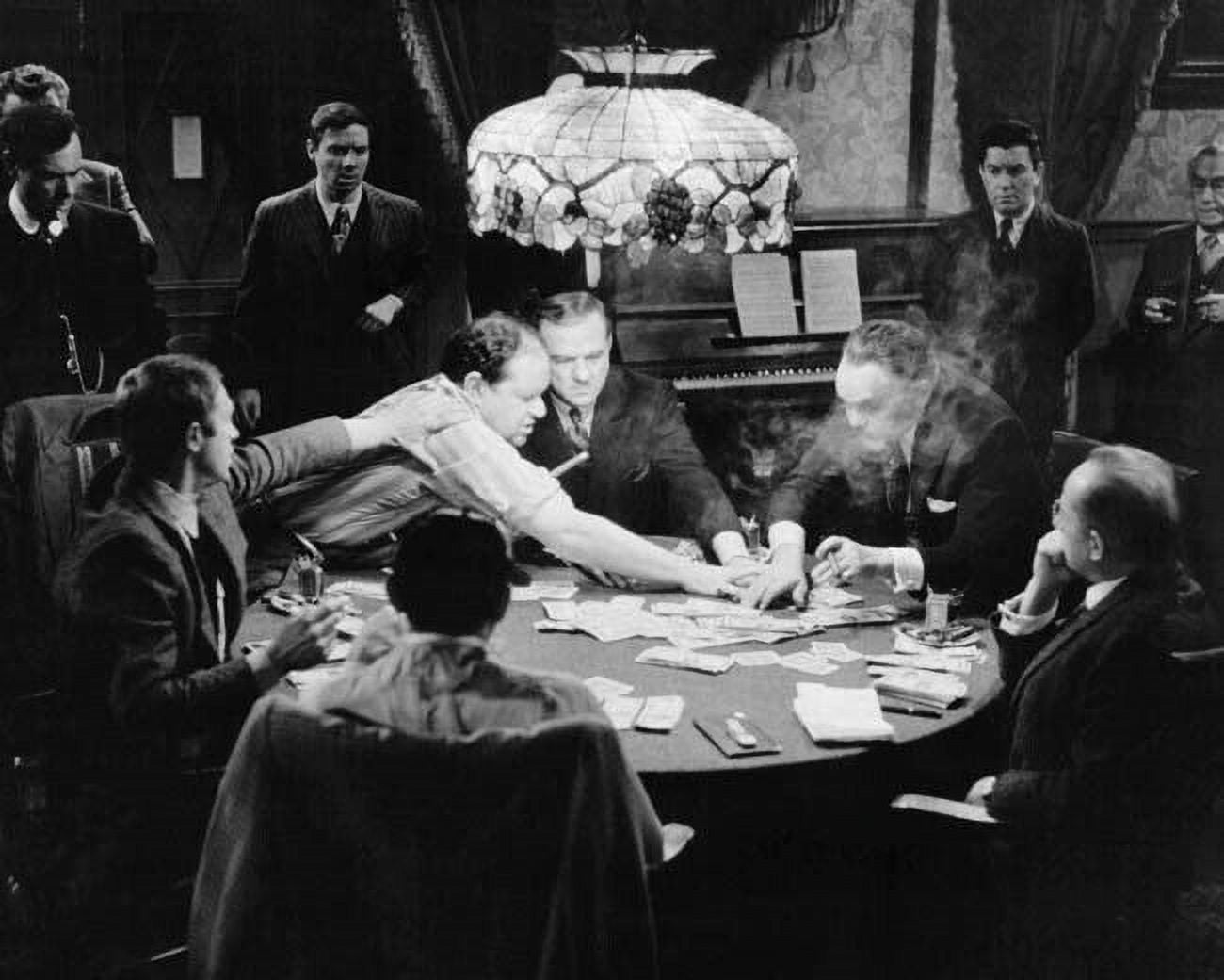 The Cincinnati Kid poker table scene Steve McQueen Robinson Malden 8x10