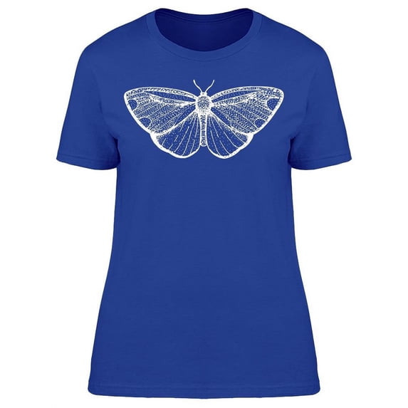 The Cinnabar Moth Hand Drawning T-Shirt Women -Image by Shutterstock, Female Large
