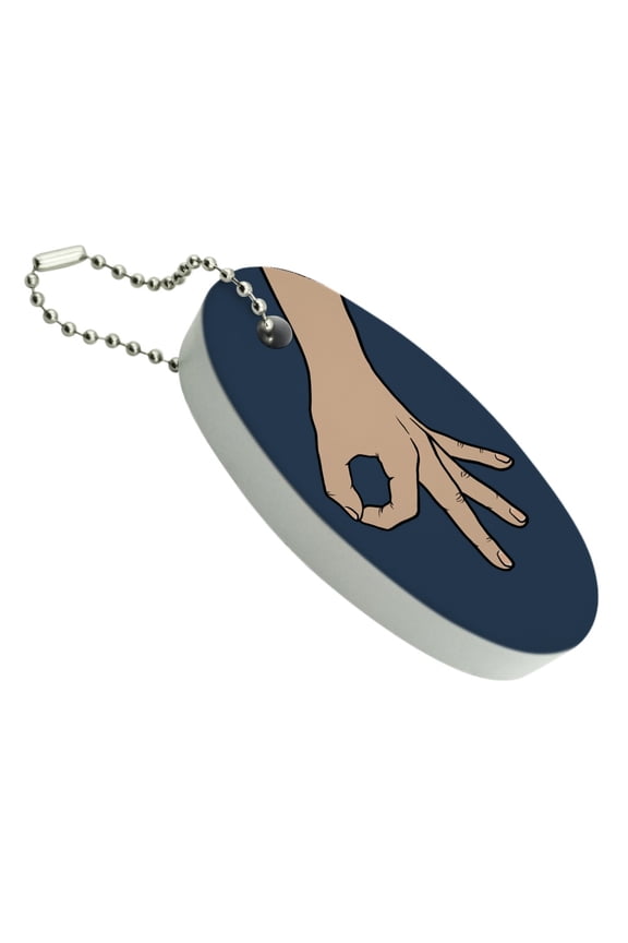 The Circle Game Floating Keychain Oval Foam Fishing Boat Buoy Key Float