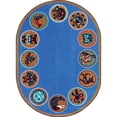 thumbnail image 1 of The Circle Rug in Multi - Round  7 ft. 7 in., 1 of 1