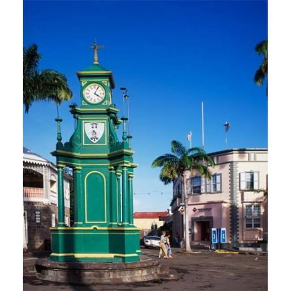 The Circus & Berkeley Monument Basseterre St Kitts Caribbean Print by Paul Thompson