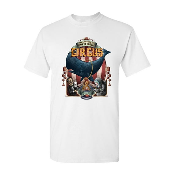 The Circus Clown Magician Whale Salih Gonenli Artworks Funny DT Adult T-Shirt Tee