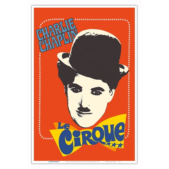 The Circus (Le Cirque) - Starring Charlie Chaplin - Vintage Film Movie Poster by Jouineau Bourduge c.1928 - Master Art Print (Unframed) 12in x 18in