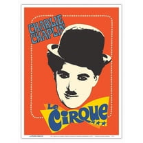 The Circus (Le Cirque) - Starring Charlie Chaplin - Vintage Film Movie Poster by Jouineau Bourduge c.1928 - Master Art Print (Unframed) 9in x 12in