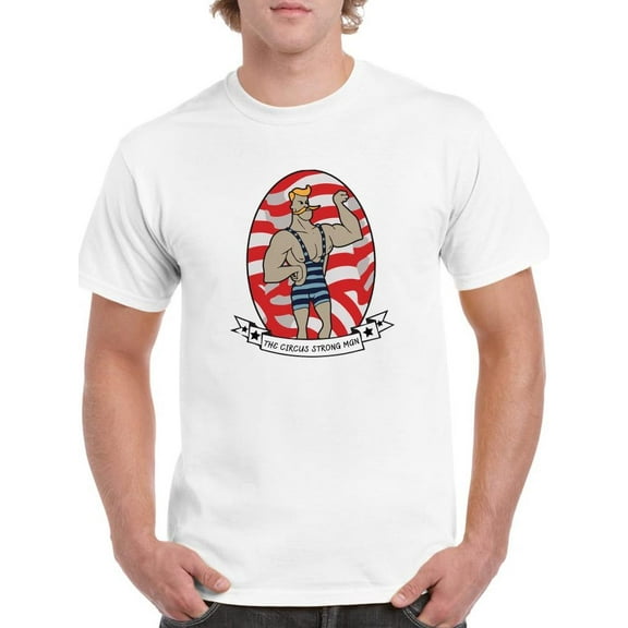 The Circus Strong Man T-Shirt Men -SPIdeals Designs, Male Large