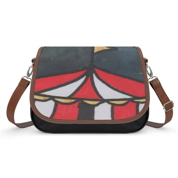 The Circus Vintage Crossbody Bag for Women Medium Leather Hobo Bags Shoulder Bag Classic City Leather Satchels