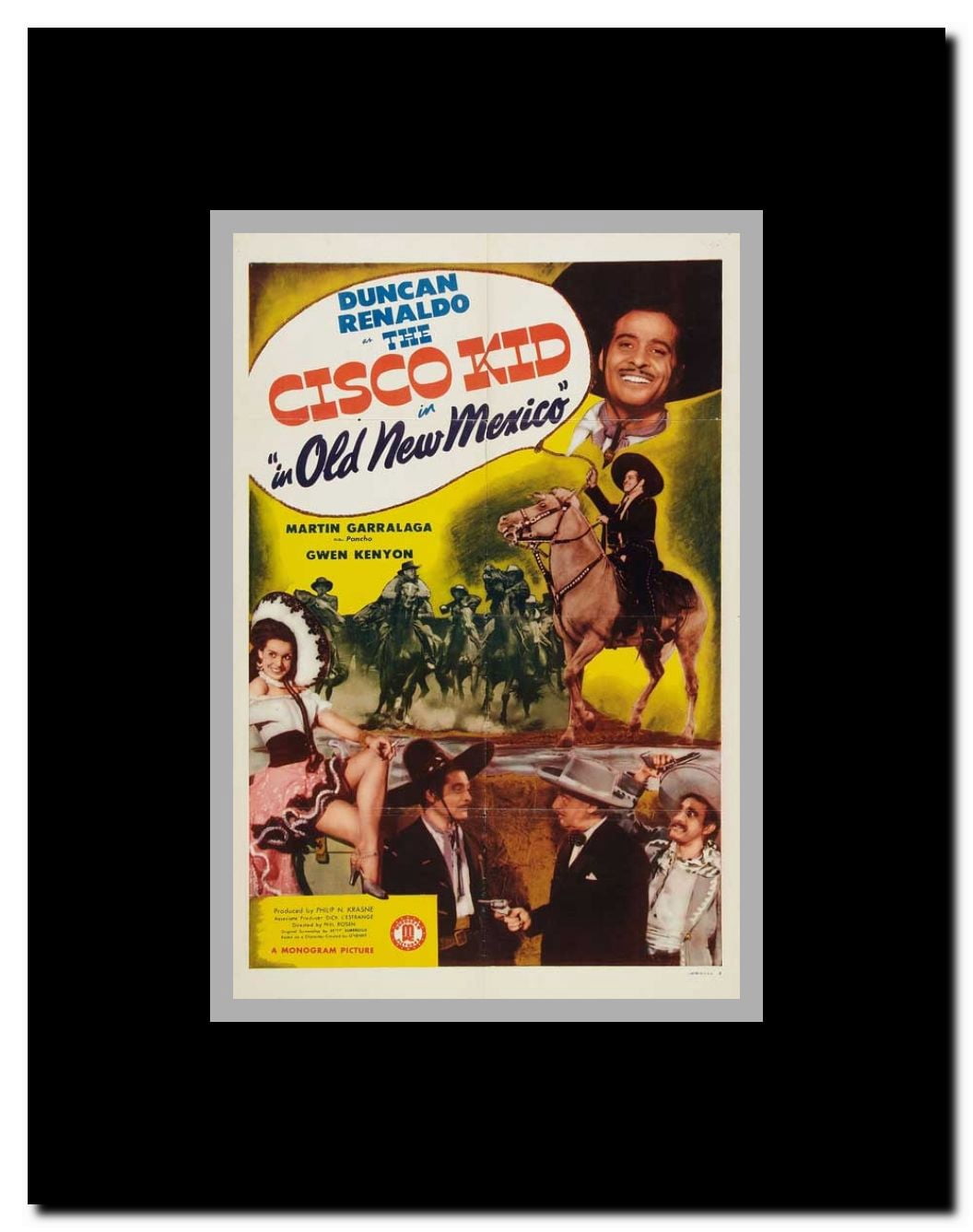 The Cisco Kid In Old New Mexico Framed Movie Poster