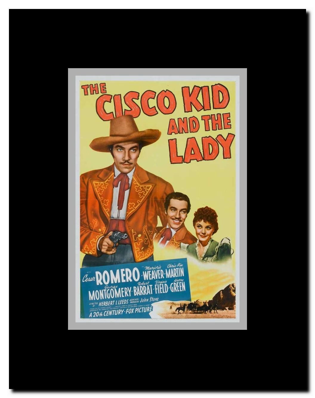 The Cisco Kid and the Lady Framed Movie Poster
