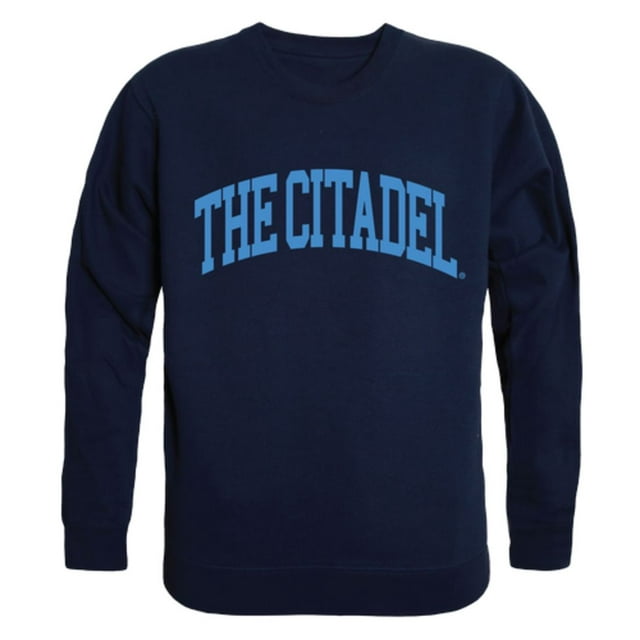 The Citadel Bulldogs Arch Crewneck Pullover Sweatshirt Sweater Navy Medium
