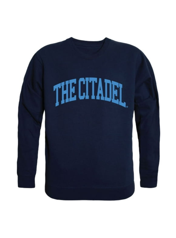 The Citadel Bulldogs Arch Crewneck Pullover Sweatshirt Sweater Navy Medium