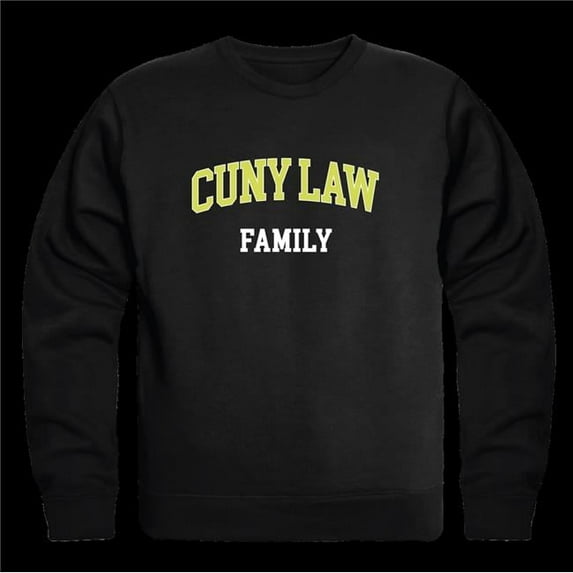 The City University of York School of Law Family Crewneck Sweatshirt, Black - Medium