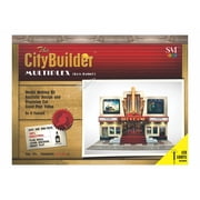 The CityBuilder MULTIPLEX Cinema Low Relief LED Cardboard Model Making Kit 148 O Scale for Model Railroads and Cars