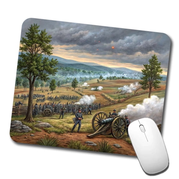 The Civil War Gettysburg Mouse Pad Low Profile Gaming Mat