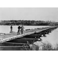 thumbnail image 1 of The Civil War. Pontoon Bridge Across The Appomattox River. 1860S History (36 x 24), 1 of 2