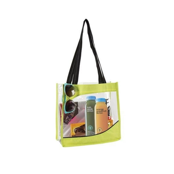 The Clarity Clear Tote Bag Lime