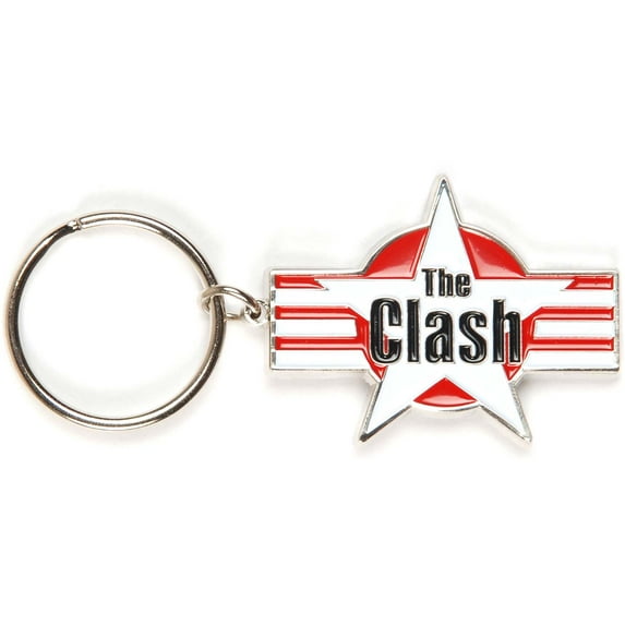 The Clash - Stars Stripes Metal Keychain Keyring
