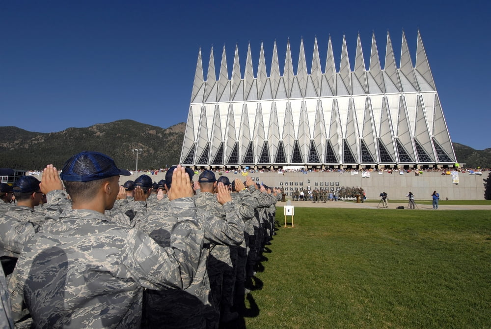 The Class of 2012 recites the Oath of Allegiance Canvas Art - Stocktrek Images (34 x 23)