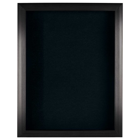 "The Classic" 12x16 Shadow Box - Black Finish Black Background