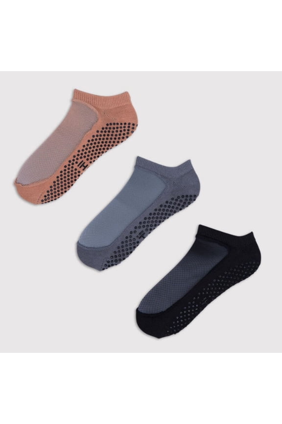 The Classic Grip Sock Pack - 3 Pack Women's SHASHI Grip Socks Small / Medium for Pilates, Barre, Yoga