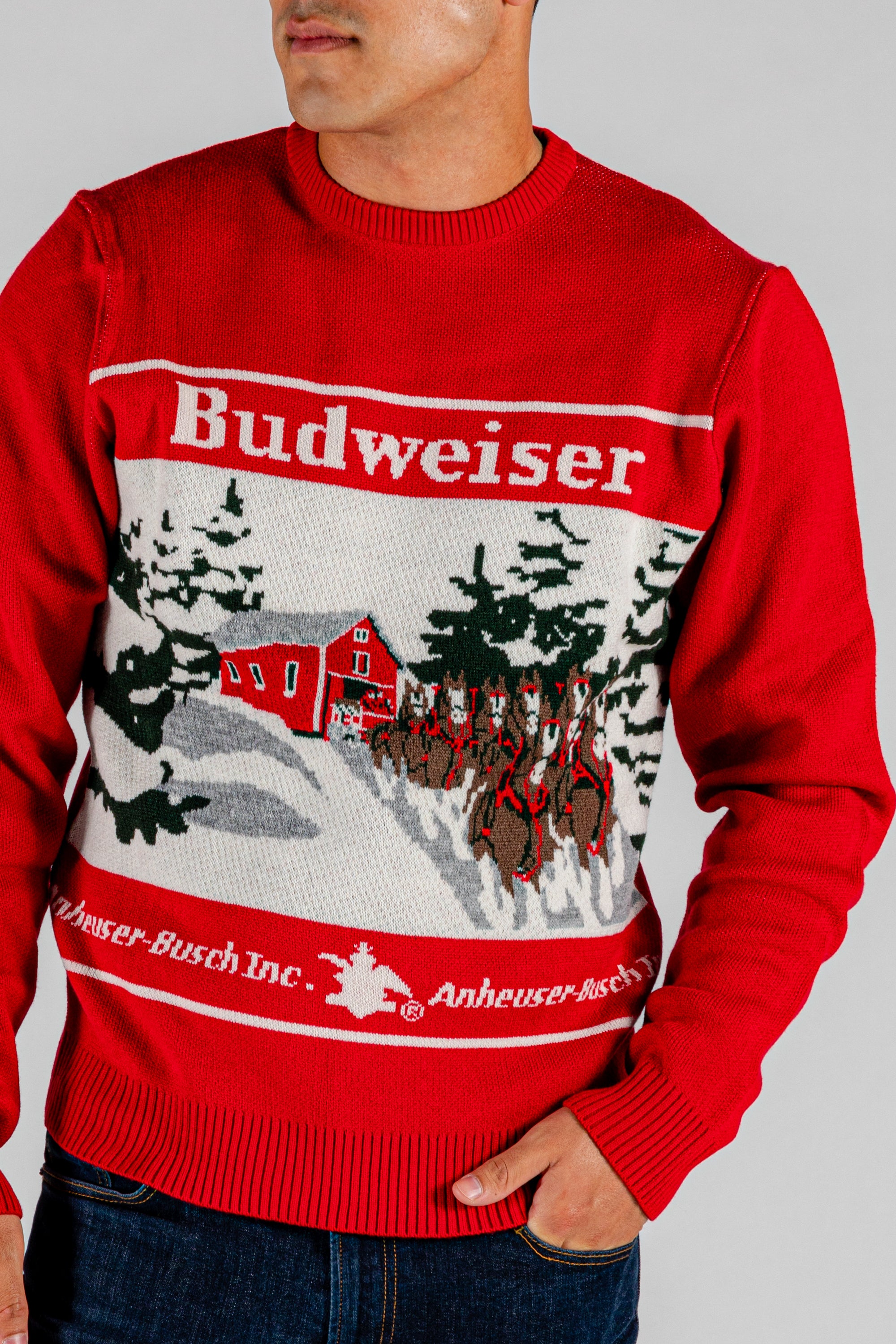 Budweiser holiday sweater deals