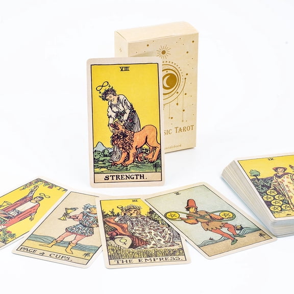The Classic Tarot Board Game For Beginners 78Pcs 10.4x6.1cm Oracle Card with Guidebook and Beautiful Illustrations