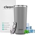 thumbnail image 1 of Clean Hydration 20 oz Ceramic-Lined Insulated Tumbler with Double-Wall Vacuum Insulation and Spill-Proof Lid - Grey, 1 of 6