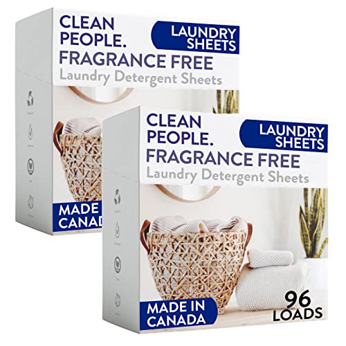 The Clean People Fragrance Free Laundry Detergent Sheets