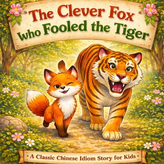 The Clever Fox Who Fooled the Tiger: Classic Chinese Idiom Story for Kids, (Paperback)
