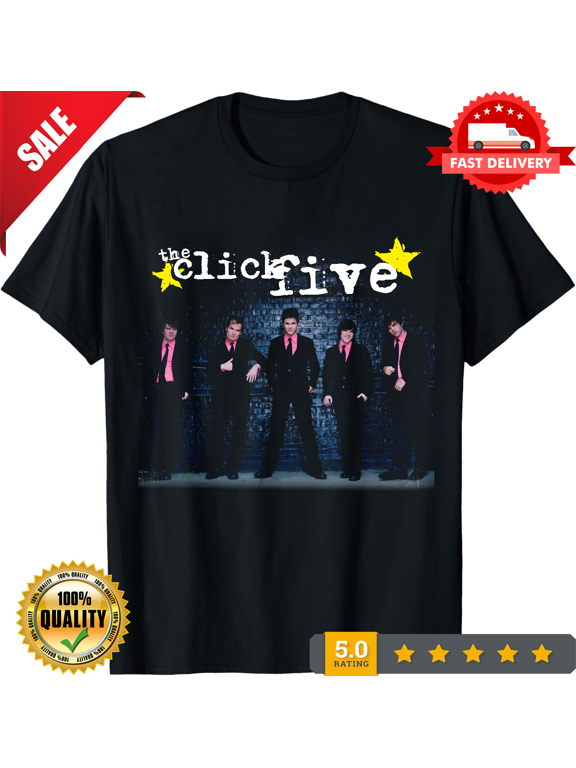 The Click Five - Catch Your Wave Short Sleeve Black All Size T-Shirt OB325, NEW INSTOCK-TH63618