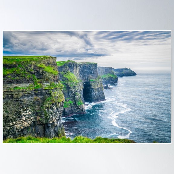 The Cliffs Of Moher Poster Wall Art, Modern Wall Decor For Living Room Bedroom, 8x12 UNFRAMED