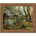thumbnail image 1 of The Climbing Path, l'Hermitage 24x20 Gold Ornate Wood Framed Canvas Art by Pissarro, Camille, 1 of 2
