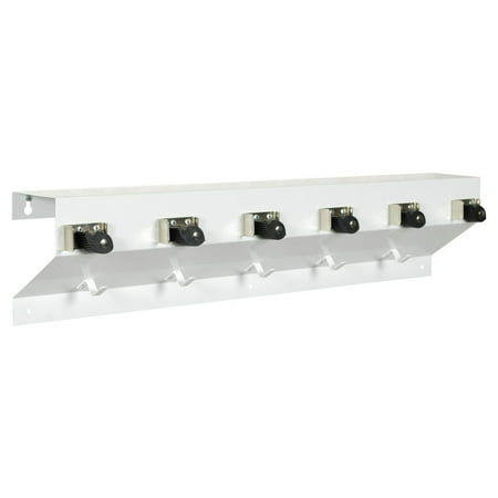 The Clincher Mop and Broom Holder,34 in L,White 333-6 WHT2