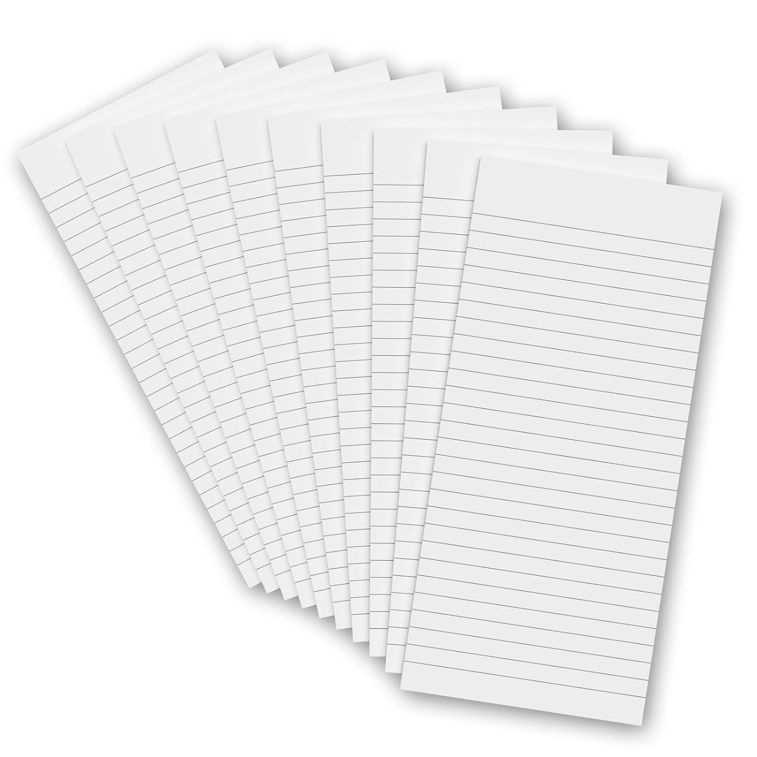 The Clipboard Shop 3.75" x 8.25" 10 Pack Notepads Office Product